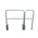RS PRO Grey Galvanised Steel Barrier Base