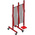 RS PRO Red/White Steel Extendable Barrier
