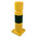 RS PRO Black, Yellow Shape Memory Protective Post 400mm x 100mm 100mm