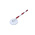 RS PRO Red/White Steel Barrier Post