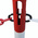 RS PRO Red/White Steel Barrier Post