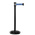 RS PRO Black Steel Retractable Barrier, Blue Tape