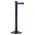RS PRO Black Steel Retractable Barrier, Blue Tape