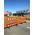 RS PRO Orange Polypropylene Safety Barrier, Red, White Tape