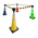 RS PRO Black & Yellow ABS Strap Reel, Yellow/Black Tape