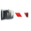 RS PRO Red & White Steel Strap Reel, 10m, Red, White Tape