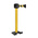 RS PRO Black & Yellow Steel Retractable Barrier, 10m, Yellow/Black Tape