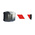 RS PRO Red & White Steel Retractable Barrier, 10m, Red, White Tape