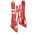 RS PRO Red & White Polypropylene Extendable Barrier