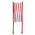 RS PRO Red & White Steel Extendable Barrier