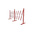 RS PRO Red & White Steel Extendable Barrier