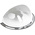 RS PRO Acrylic Indoor Mirror, Half Dome