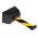 Tensator Black & Yellow PET Retractable Barrier, 4.6m, Yellow/Black Tape