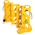 Rubbermaid Commercial Products Yellow PE Folding Barrier