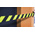 RS PRO Black & Yellow Polyester Retractable Barrier, Yellow/Black Tape