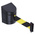 RS PRO Black & Yellow Polyester Retractable Barrier, Yellow/Black Tape