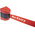 RS PRO Black & Red Polyester Retractable Barrier, Red Tape