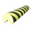 RS PRO Black, Yellow Impact Protector 1000mm x 100mm