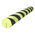 RS PRO Black, Yellow Impact Protector 1000 mm x 100mm