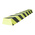 RS PRO Black, Yellow Impact Protector 1000mm x 150mm