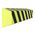 RS PRO Black, Yellow Impact Protector 1000mm x 150mm