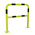 RS PRO Black & Yellow Steel Protection Barrier