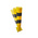 RS PRO Black, Yellow Impact Protector 100mm 200mm