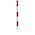 RS PRO Red & White Steel Barrier Post