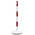 RS PRO Red & White Steel Barrier Post