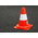 RS PRO Orange, White 300 mm PP Traffic Cone