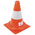 RS PRO Orange, White 300 mm PP Traffic Cone