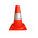 RS PRO Orange, White 300 mm PP Traffic Cone
