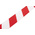 Tensator Black Plastic Retractable Barrier, 4.6m, Red, White Tape