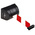 Tensator Black Plastic Retractable Barrier, 4.6m, Red, White Tape