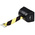 Tensator Black Plastic Retractable Barrier, 4.6m, Yellow/Black Tape