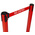 Tensator Black & Yellow Plastic Retractable Barrier, 2.3m, Red, White Tape