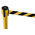 Tensator Black & Yellow Plastic Retractable Barrier, 3.65m, Yellow/Black Tape