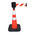 RS PRO Weighted Orange/White 1.10 m PVC Safety Cone With Strap Reel