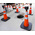RS PRO Weighted Red, White 1.10 m PVC Safety Cone With Strap Reel