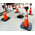 RS PRO Weighted Orange, White 1.05 m PVC Safety Cone With Strap Reel