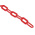 JSP Red & White Polyethylene Chain Barrier, 25m