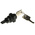 IP65 Key Switch, 5 A @ 250 V ac 2-Way