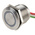 RS PRO Capacitive Switch Momentary NO,Illuminated, Red, IP68 Brass