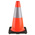 RS PRO Weighted Orange, White 450 mm PVC Traffic Cone