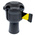 Skipper Black & Yellow Retractable Barrier, 9m, Yellow/Black Tape