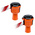 Skipper Black & Orange Retractable Barrier