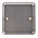 MK Electric 1 Gang Stainless Steel Blanking Plate