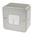 MK Electric Silver Metal Clad Switch, 2 Way, 2 Gang, Metalclad