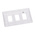 MK Electric White 3 Gang Light Switch Cover