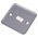 RS PRO Grey 1 Gang Blanking Plate